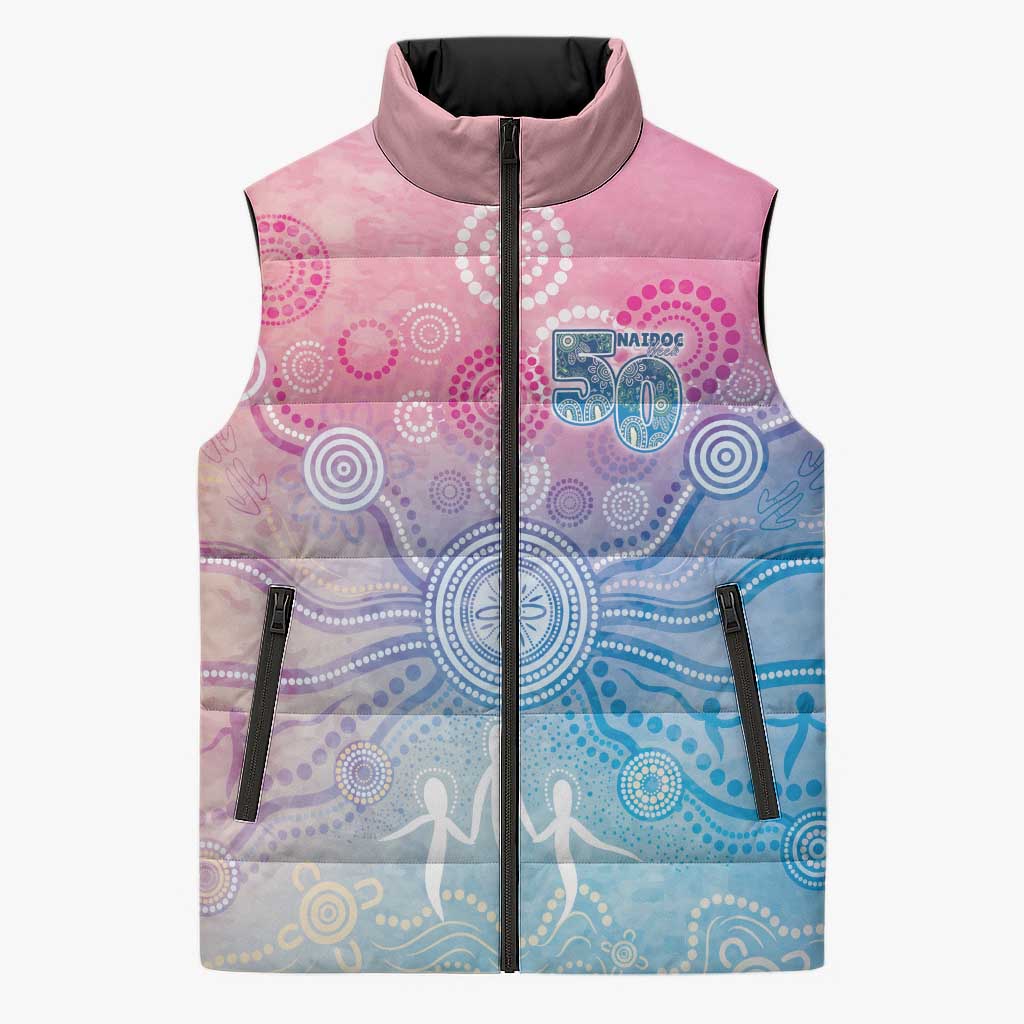 Australia NAIDOC Week 2026 50 Years Deadly Sleeveless Puffer Jacket Celestial Glows