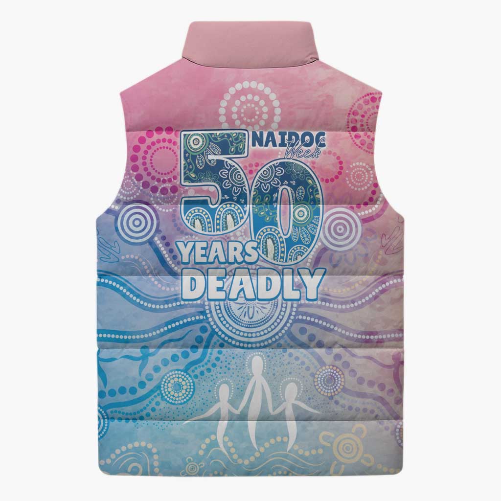 Australia NAIDOC Week 2026 50 Years Deadly Sleeveless Puffer Jacket Celestial Glows