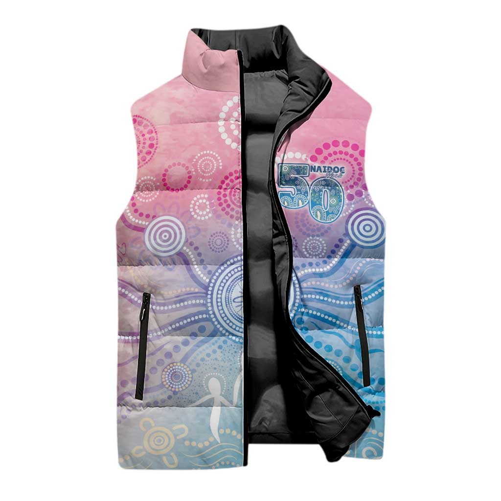 Australia NAIDOC Week 2026 50 Years Deadly Sleeveless Puffer Jacket Celestial Glows