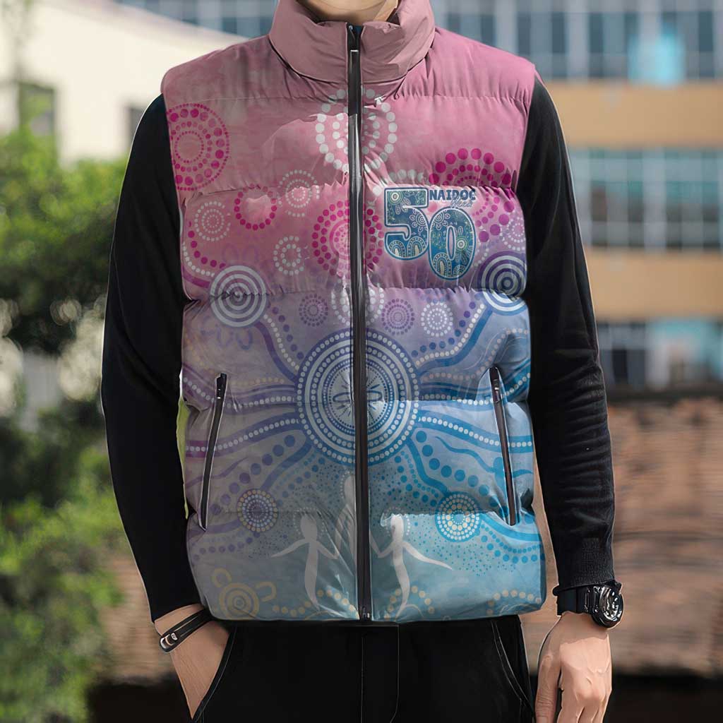 Australia NAIDOC Week 2026 50 Years Deadly Sleeveless Puffer Jacket Celestial Glows