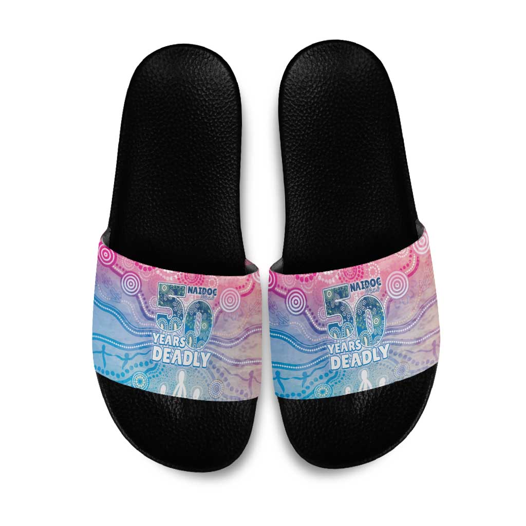 Australia NAIDOC Week 2026 50 Years Deadly Slide Sandals Celestial Glows