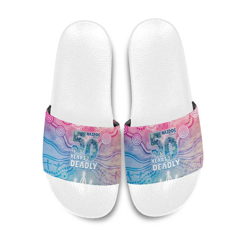 Australia NAIDOC Week 2026 50 Years Deadly Slide Sandals Celestial Glows