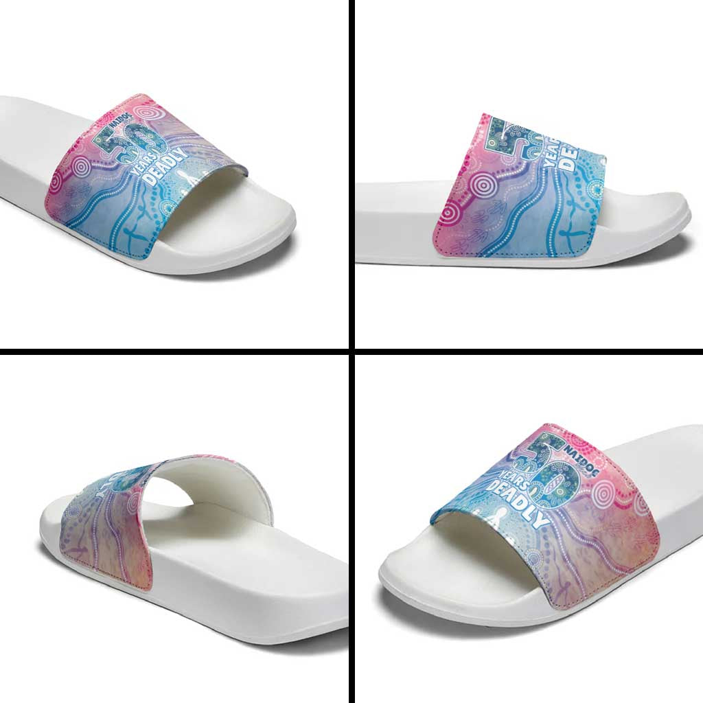 Australia NAIDOC Week 2026 50 Years Deadly Slide Sandals Celestial Glows