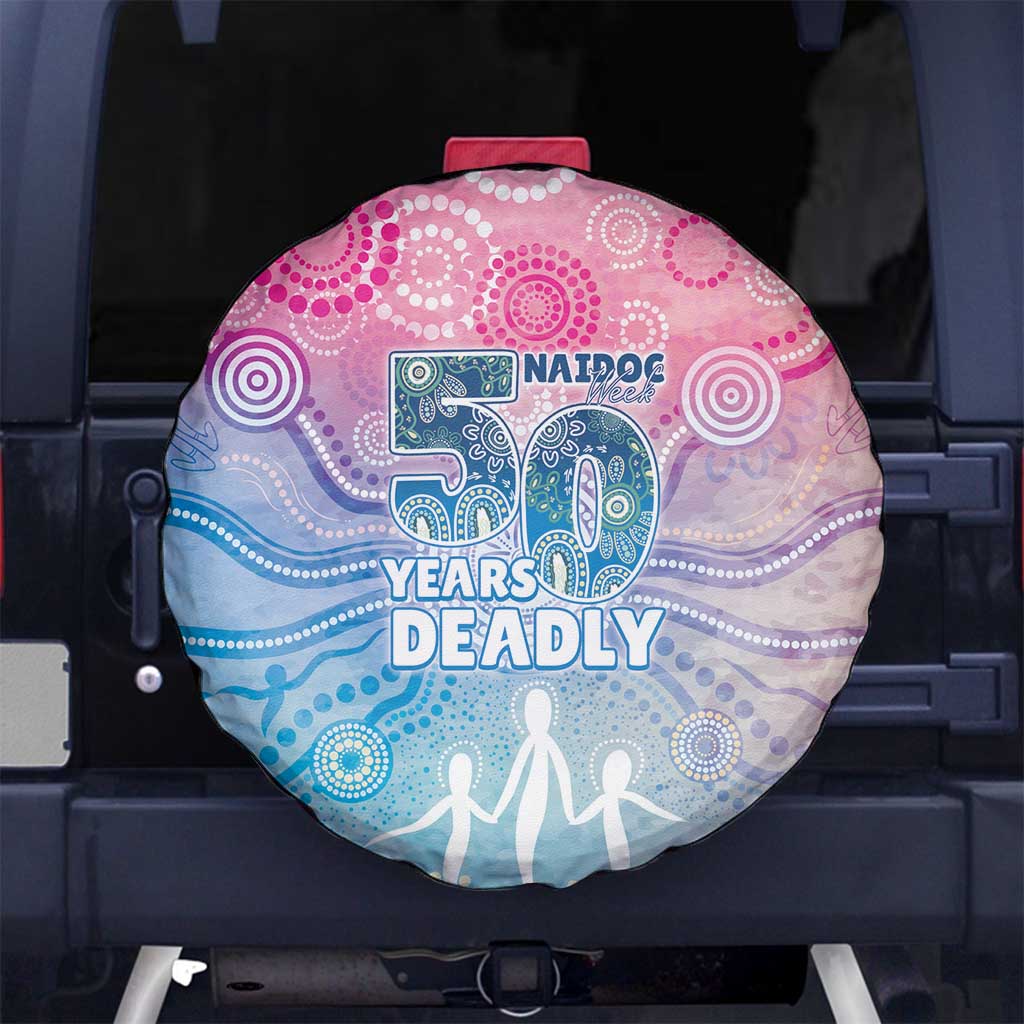 Australia NAIDOC Week 2026 50 Years Deadly Spare Tire Cover Celestial Glows