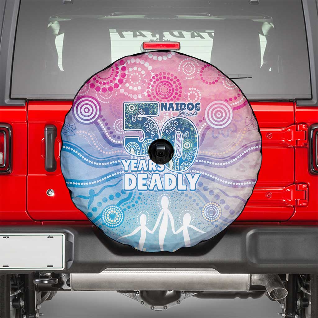 Australia NAIDOC Week 2026 50 Years Deadly Spare Tire Cover Celestial Glows