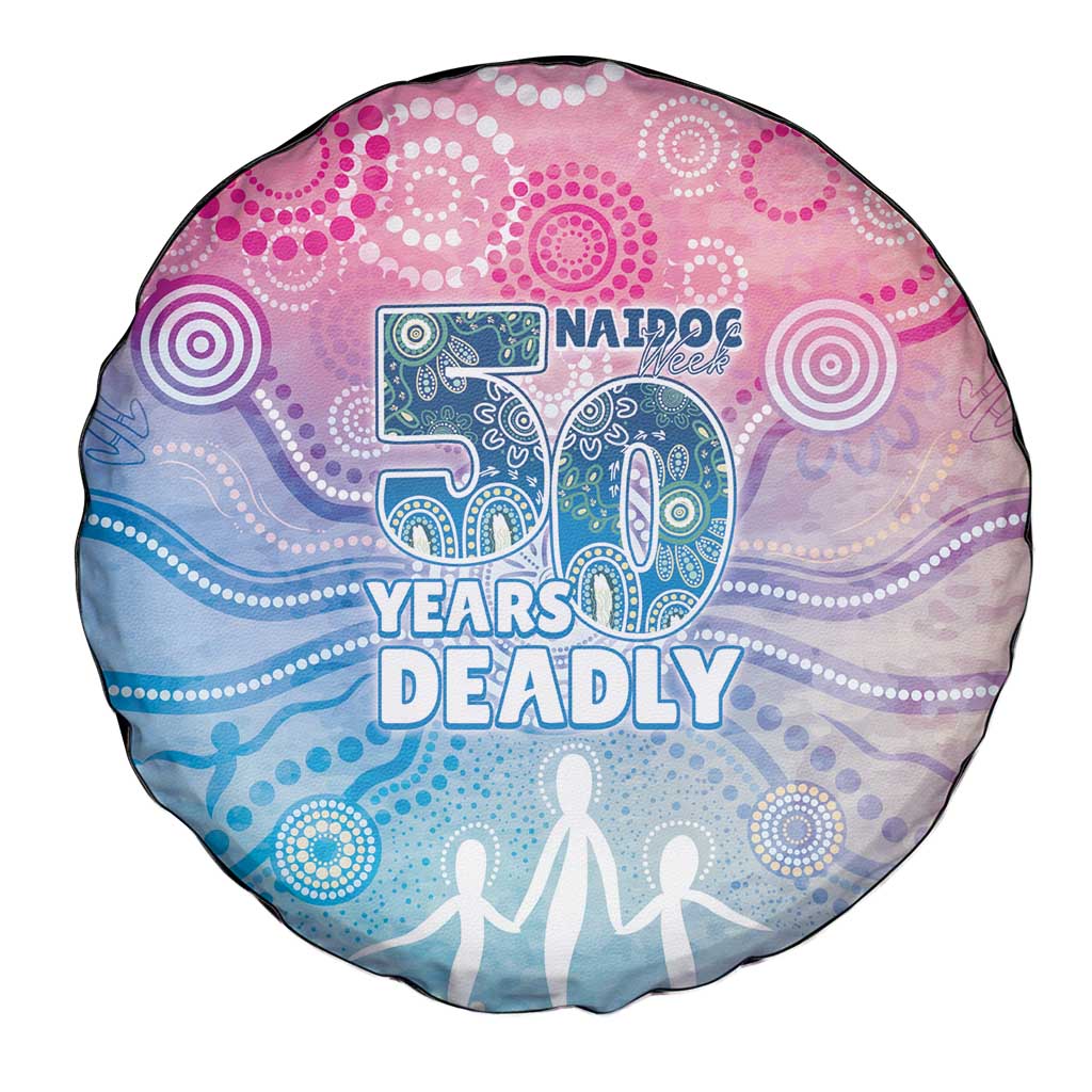 Australia NAIDOC Week 2026 50 Years Deadly Spare Tire Cover Celestial Glows
