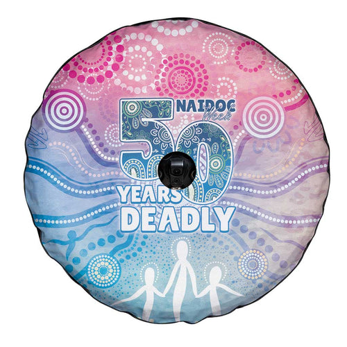 Australia NAIDOC Week 2026 50 Years Deadly Spare Tire Cover Celestial Glows