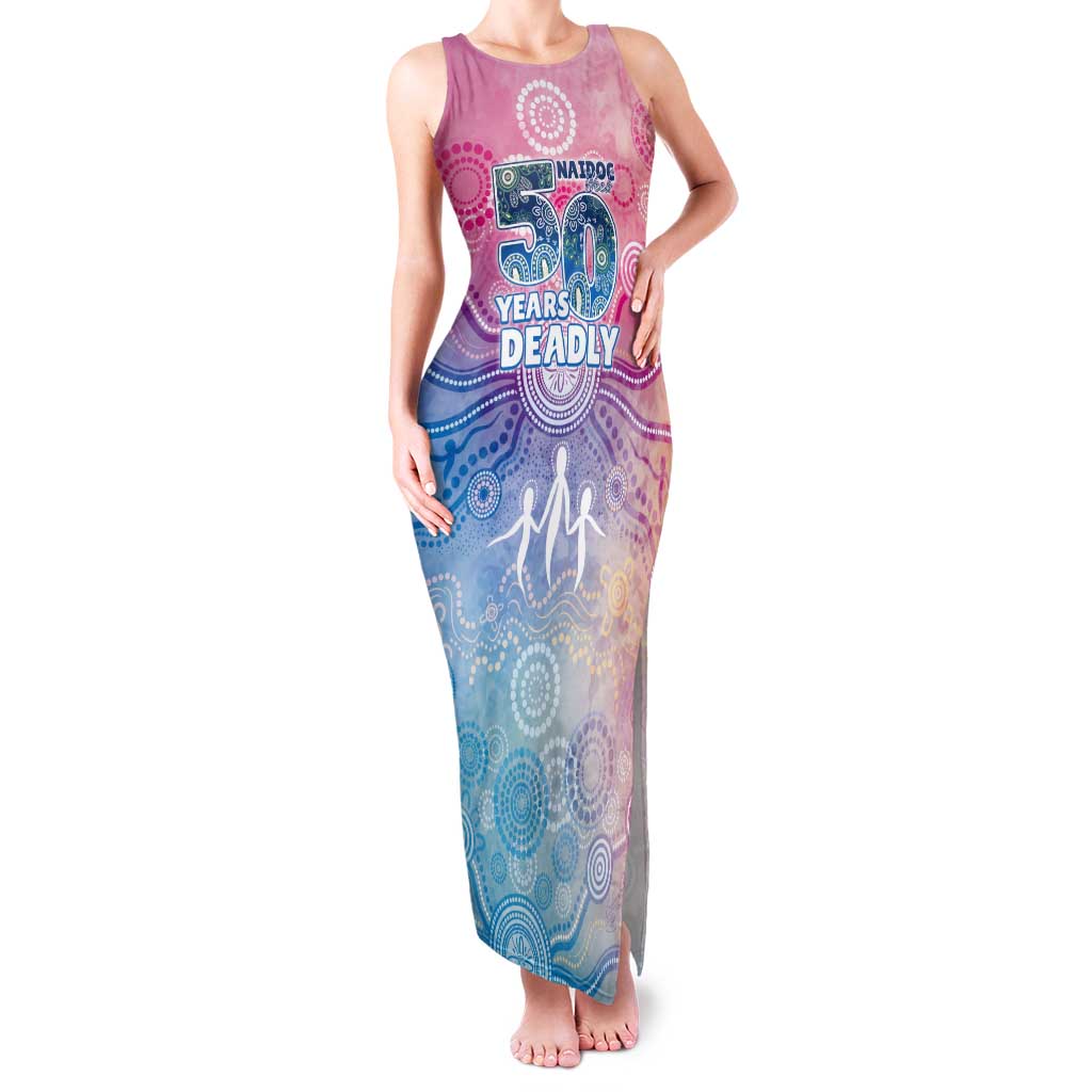 Australia NAIDOC Week 2026 50 Years Deadly Tank Maxi Dress Celestial Glows