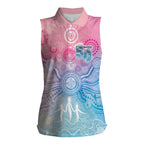 Australia NAIDOC Week 2026 50 Years Deadly Women Sleeveless Polo Shirt Celestial Glows