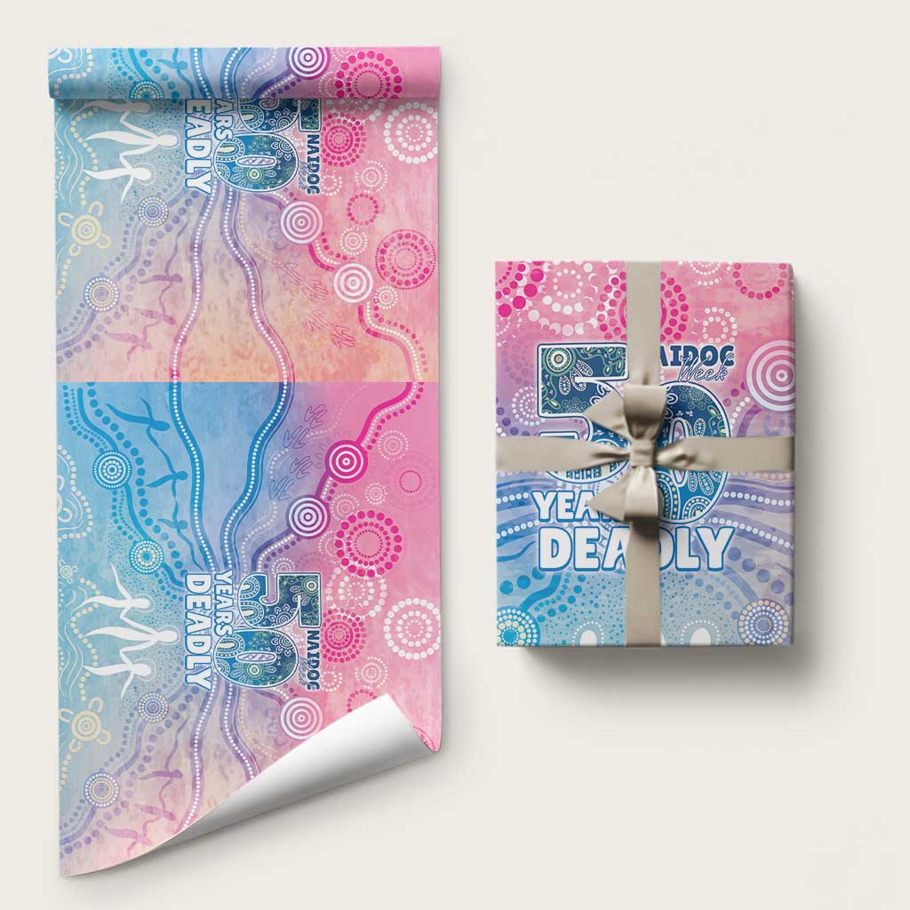 Australia NAIDOC Week 2026 50 Years Deadly Wrapping Paper Celestial Glows
