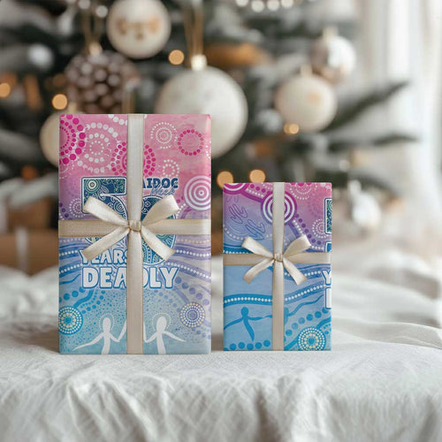 Australia NAIDOC Week 2026 50 Years Deadly Wrapping Paper Celestial Glows