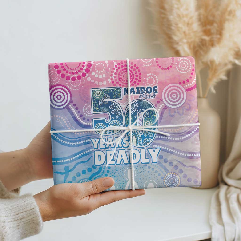 Australia NAIDOC Week 2026 50 Years Deadly Wrapping Paper Celestial Glows