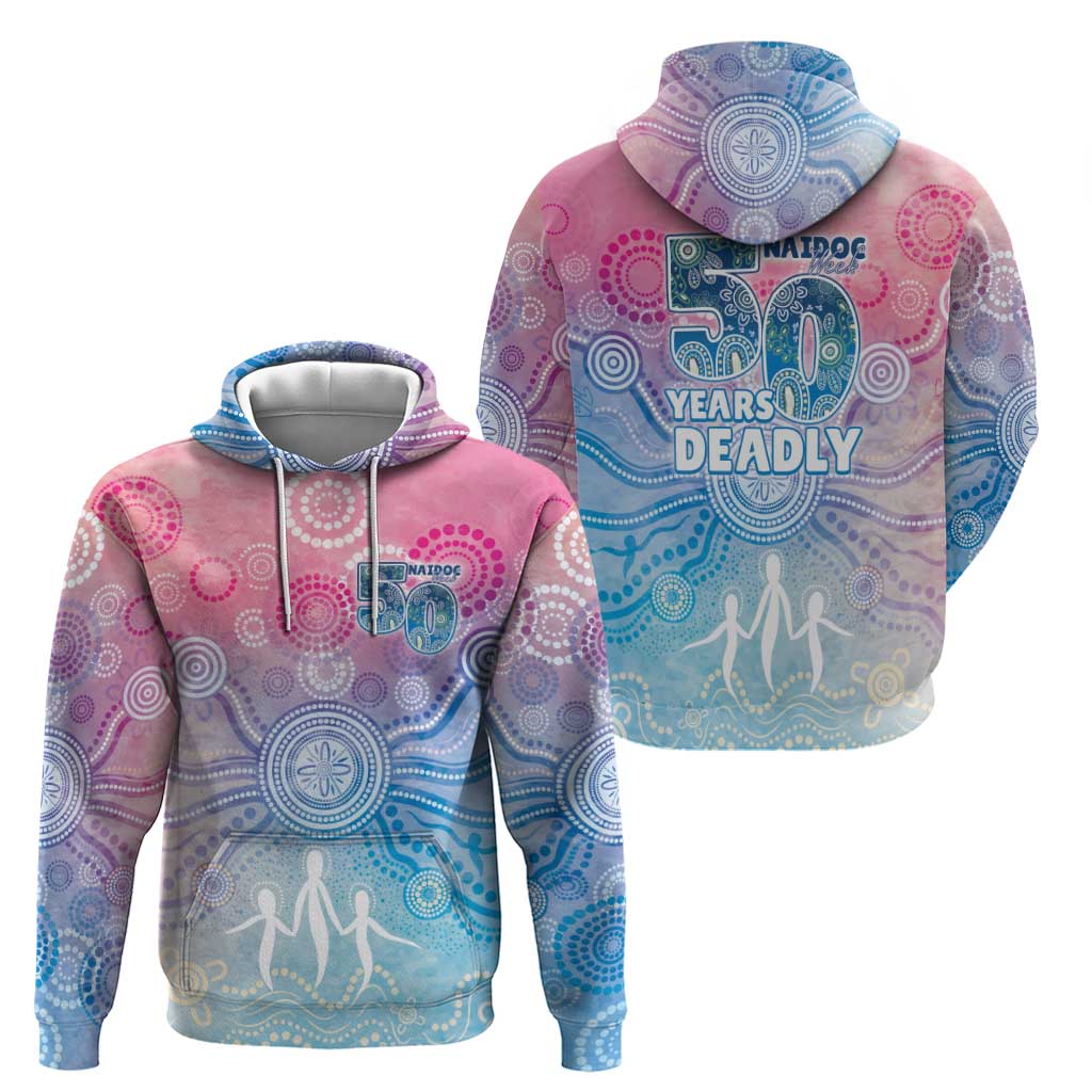 Australia NAIDOC Week 2026 50 Years Deadly Zip Hoodie Celestial Glows