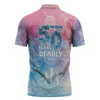 Australia NAIDOC Week 2026 50 Years Deadly Zipper Polo Shirt Celestial Glows