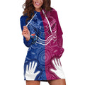Personalised QLD Maroons Mix NSW Blues Indigenous Hoodie Dress Rugby State of Origin LT7