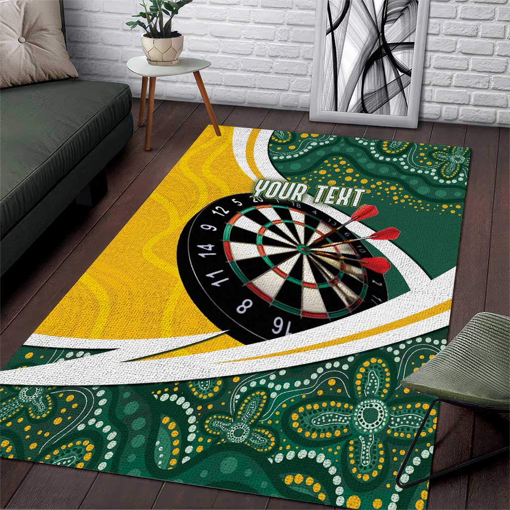 Australia Darts Personalized Area Rug Aboriginal Special