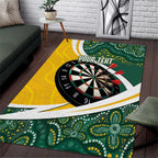 Australia Darts Personalized Area Rug Aboriginal Special