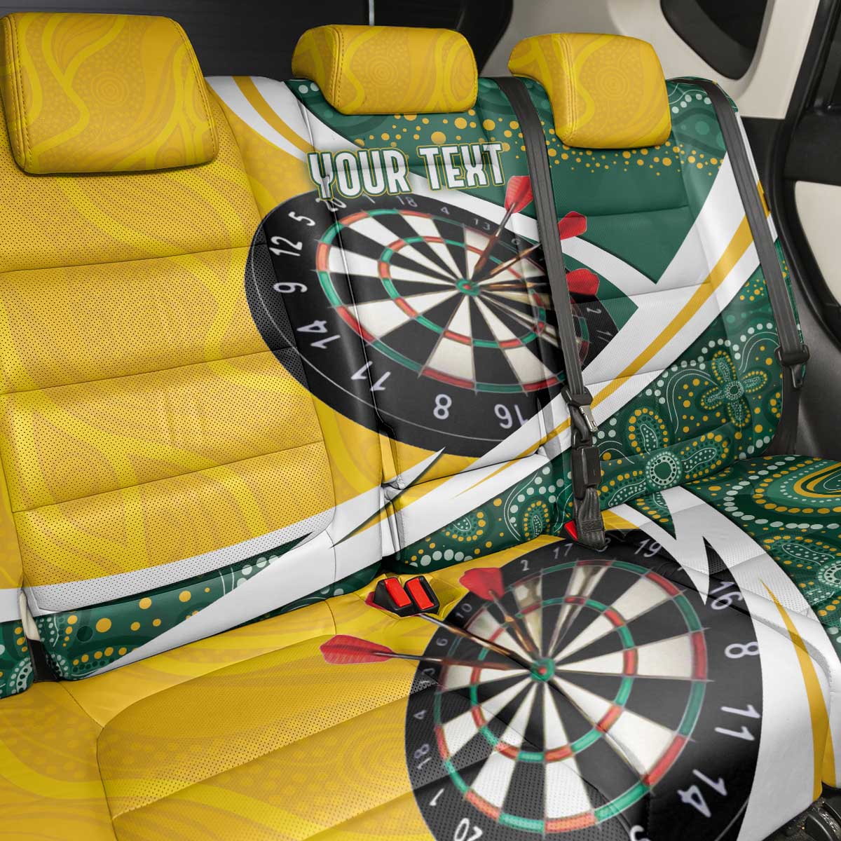 Australia Darts Personalized Back Car Seat Cover Aboriginal Special
