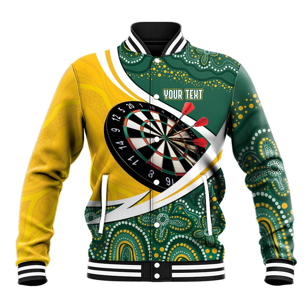 Australia Darts Personalized Baseball Jacket Aboriginal Special