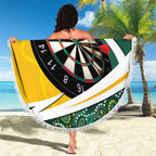 Australia Darts Personalized Beach Blanket Aboriginal Special