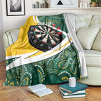 Australia Darts Personalized Blanket Aboriginal Special