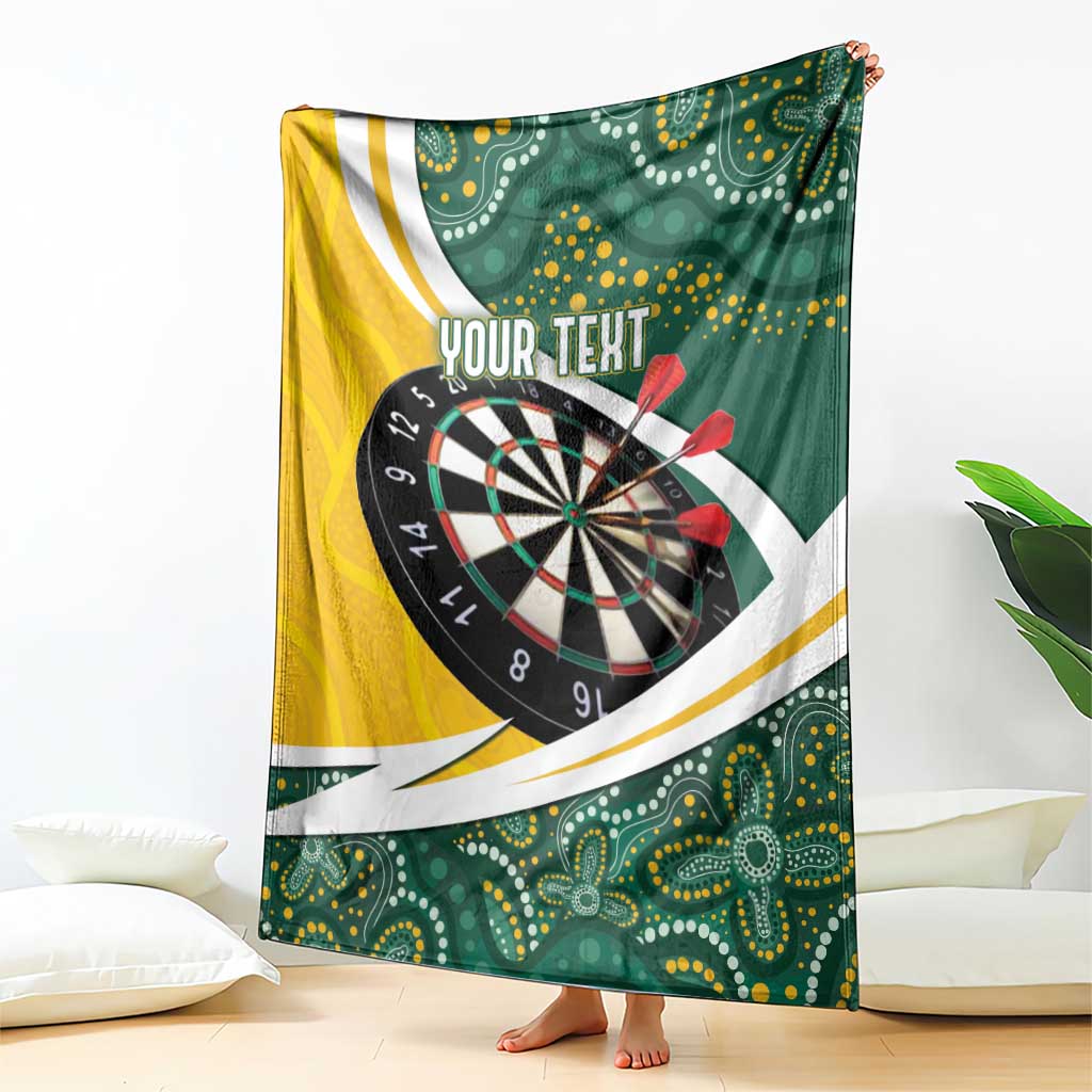 Australia Darts Personalized Blanket Aboriginal Special