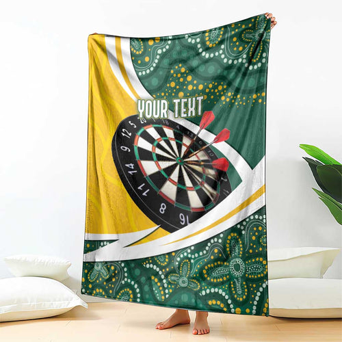 Australia Darts Personalized Blanket Aboriginal Special