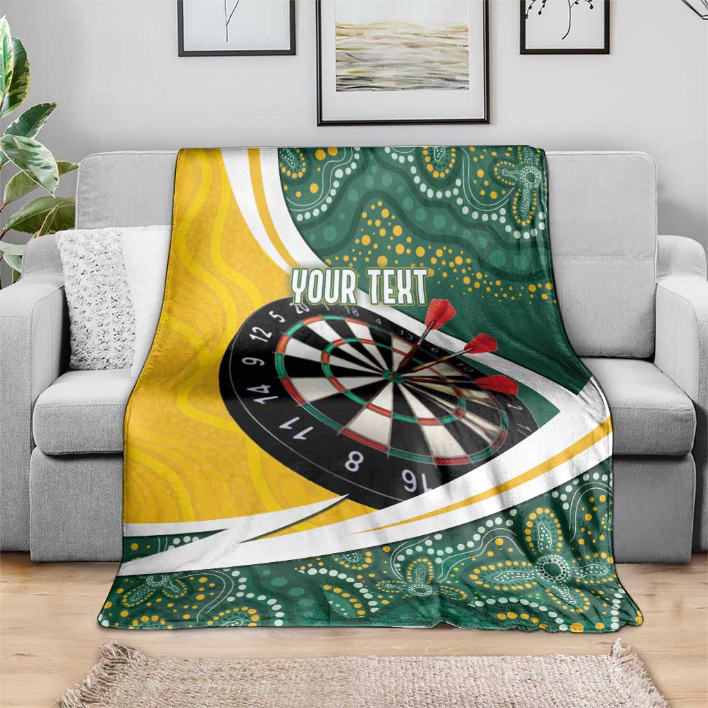 Australia Darts Personalized Blanket Aboriginal Special