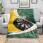 Australia Darts Personalized Blanket Aboriginal Special