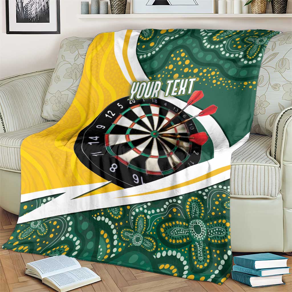 Australia Darts Personalized Blanket Aboriginal Special