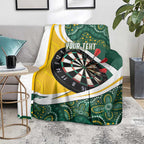 Australia Darts Personalized Blanket Aboriginal Special
