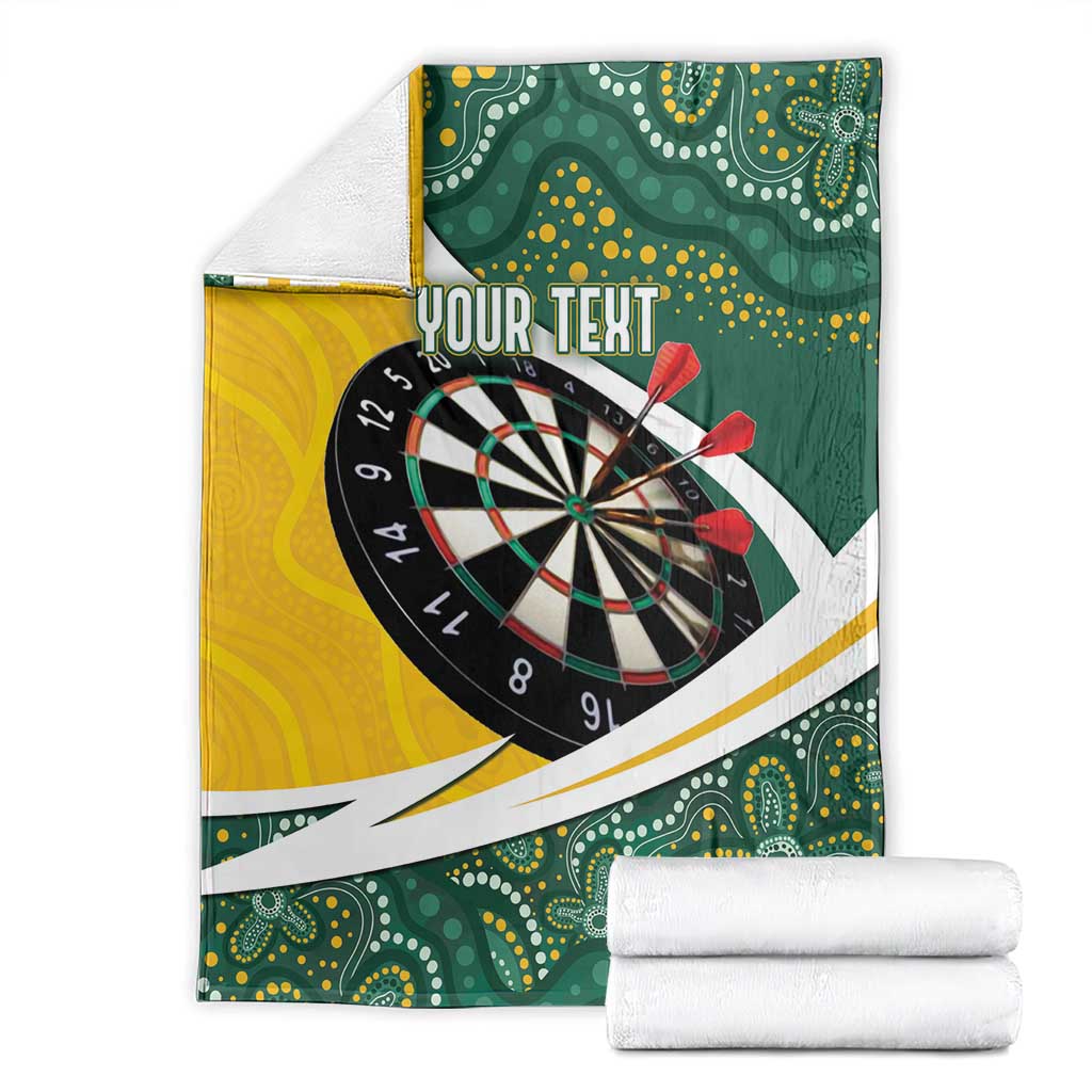 Australia Darts Personalized Blanket Aboriginal Special