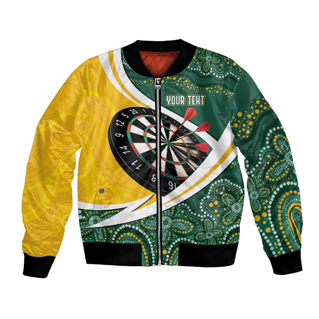Australia Darts Personalized Bomber Jacket Aboriginal Special