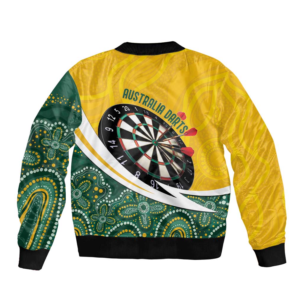 Australia Darts Personalized Bomber Jacket Aboriginal Special