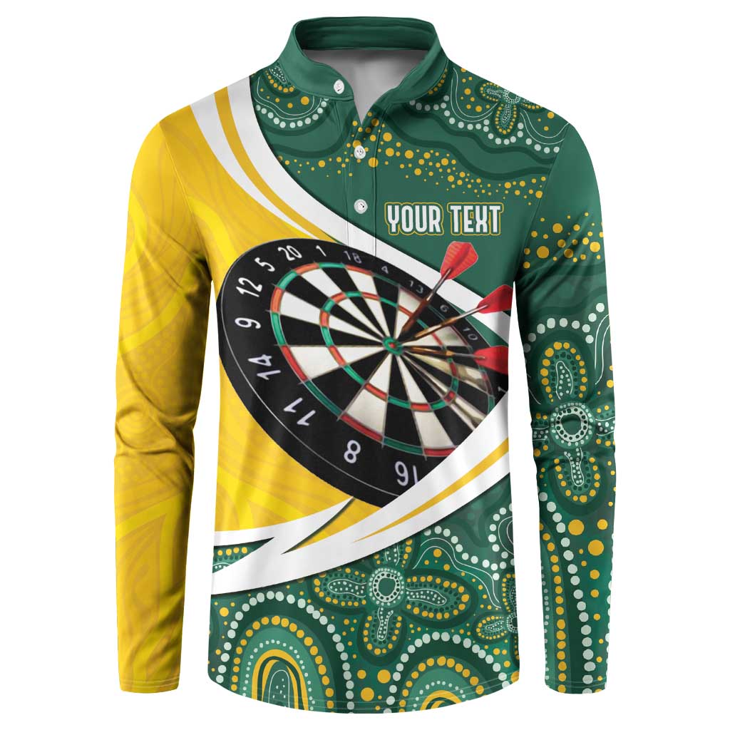 Australia Darts Personalized Button Sweatshirt Aboriginal Special