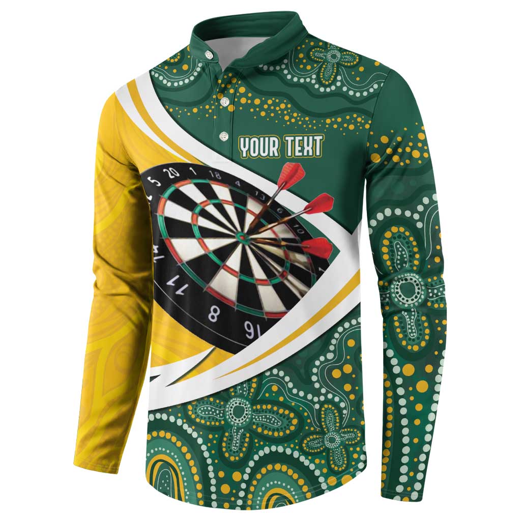 Australia Darts Personalized Button Sweatshirt Aboriginal Special