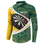Australia Darts Personalized Button Sweatshirt Aboriginal Special