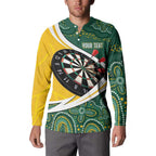 Australia Darts Personalized Button Sweatshirt Aboriginal Special