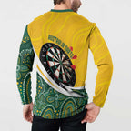 Australia Darts Personalized Button Sweatshirt Aboriginal Special
