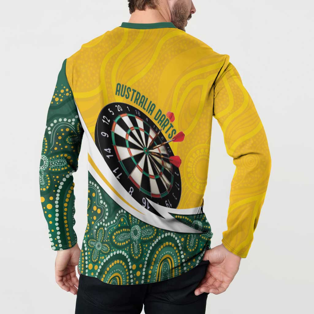 Australia Darts Personalized Button Sweatshirt Aboriginal Special