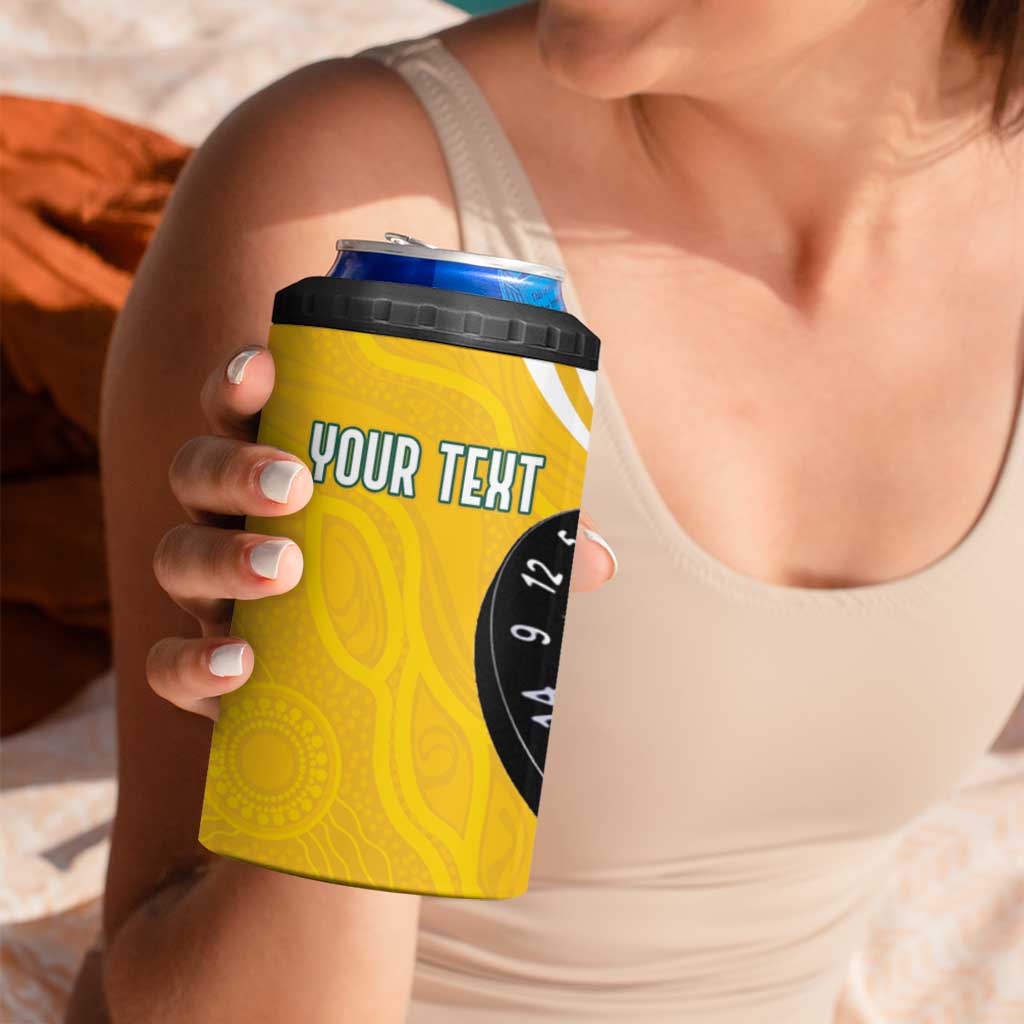 Australia Darts Personalized 4 in 1 Can Cooler Tumbler Aboriginal Special