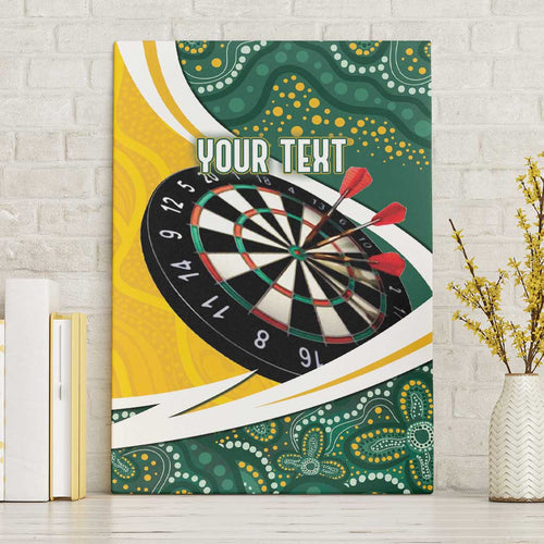 Australia Darts Personalized Canvas Wall Art Aboriginal Special