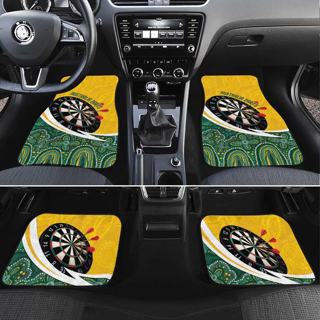 Australia Darts Personalized Car Mats Aboriginal Special