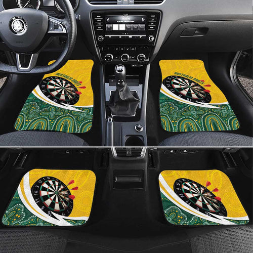 Australia Darts Personalized Car Mats Aboriginal Special