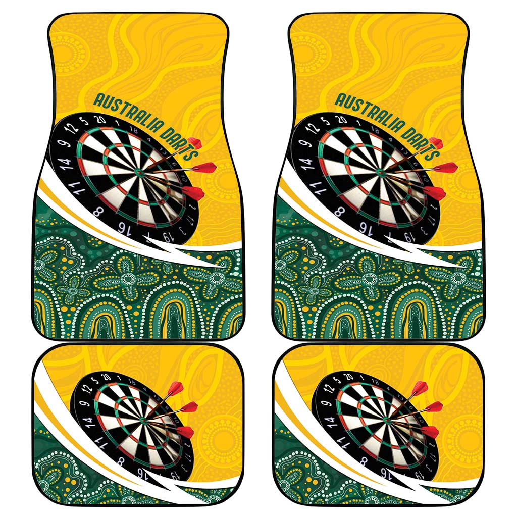 Australia Darts Personalized Car Mats Aboriginal Special