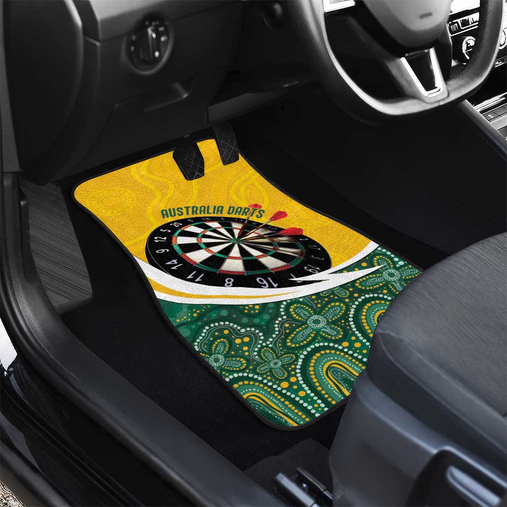 Australia Darts Personalized Car Mats Aboriginal Special