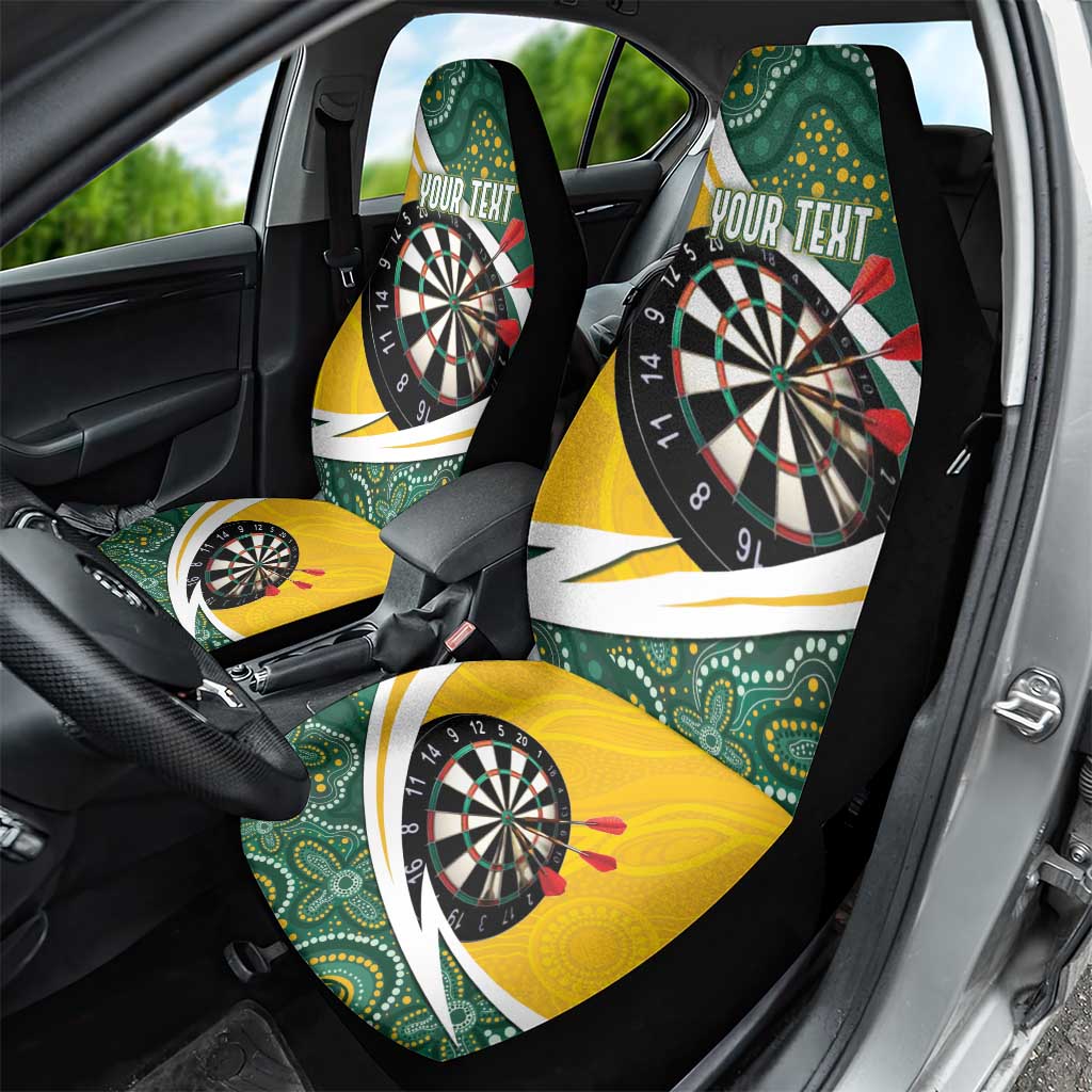 Australia Darts Personalized Car Seat Cover Aboriginal Special