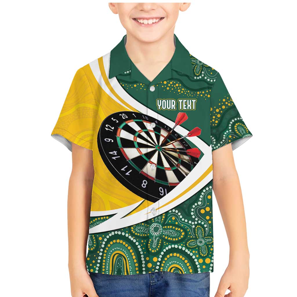 Australia Darts Personalized Family Matching Mermaid Dress and Hawaiian Shirt Aboriginal Special