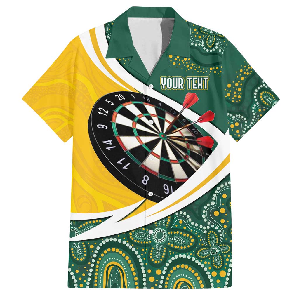 Australia Darts Personalized Family Matching Off Shoulder Short Dress and Hawaiian Shirt Aboriginal Special