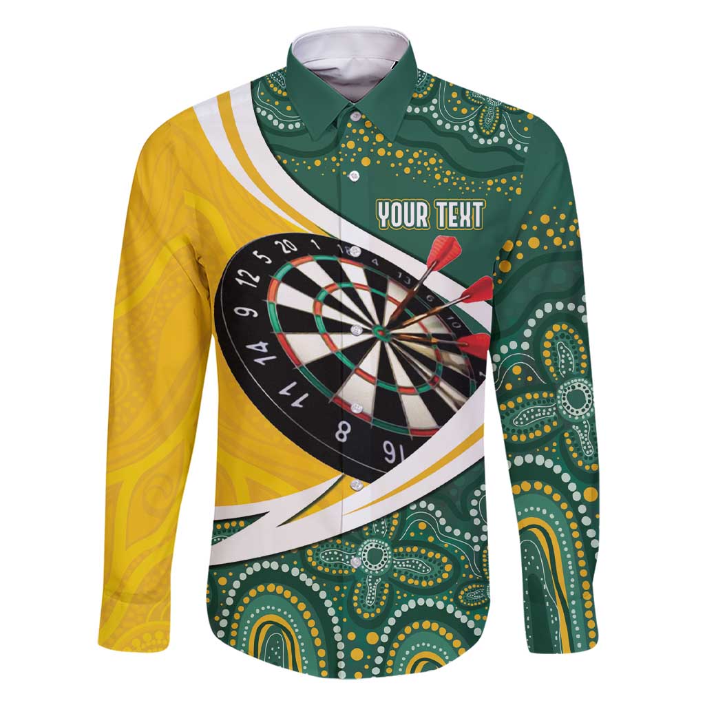 Australia Darts Personalized Family Matching Short Sleeve Bodycon Dress and Hawaiian Shirt Aboriginal Special